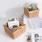 Felt Storage Basket with Wooden Handles