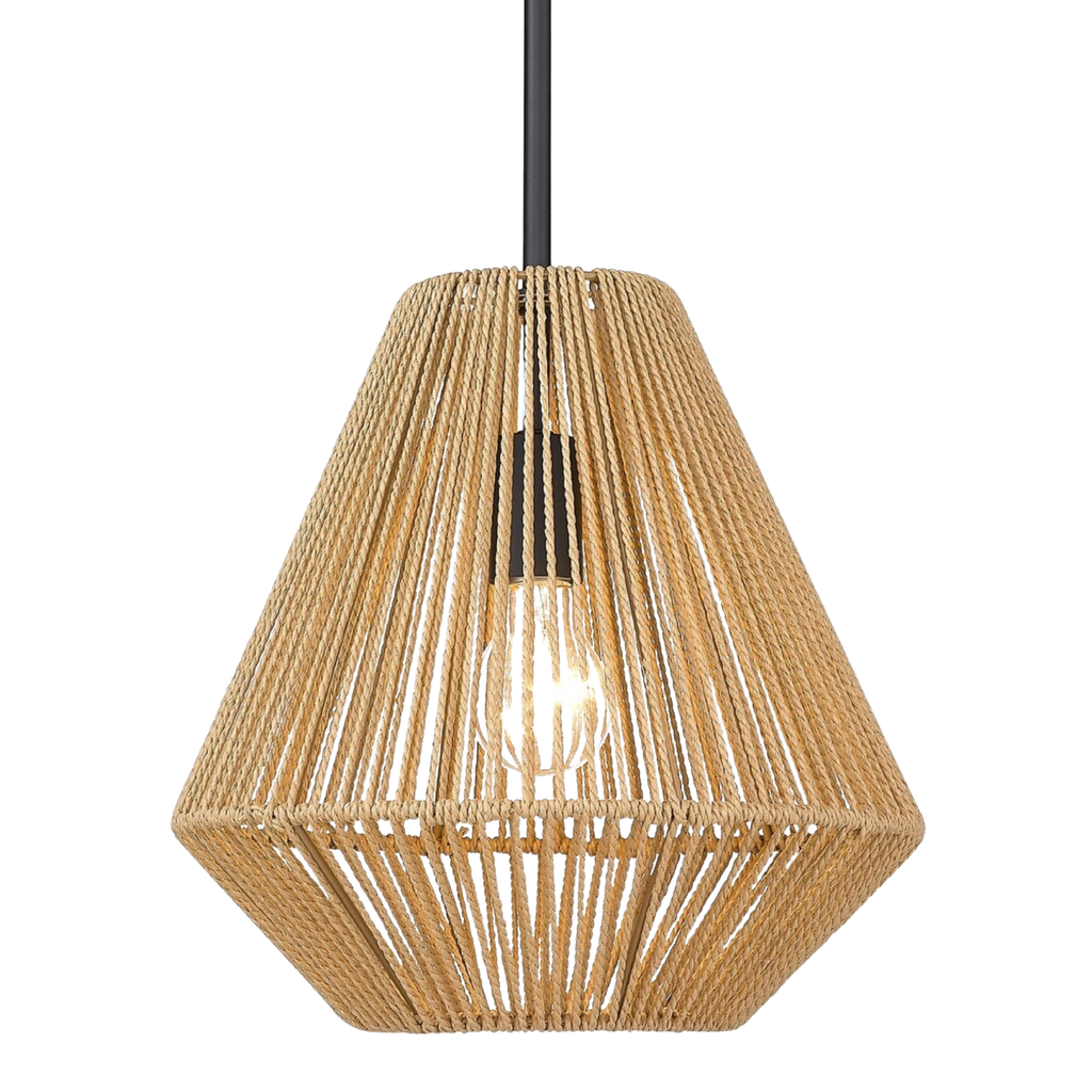 Boho Rattan Pendant Light