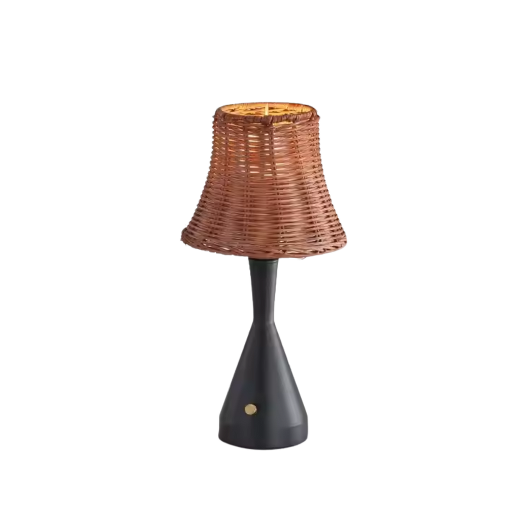 Rattan Glow Touch Table Lamp