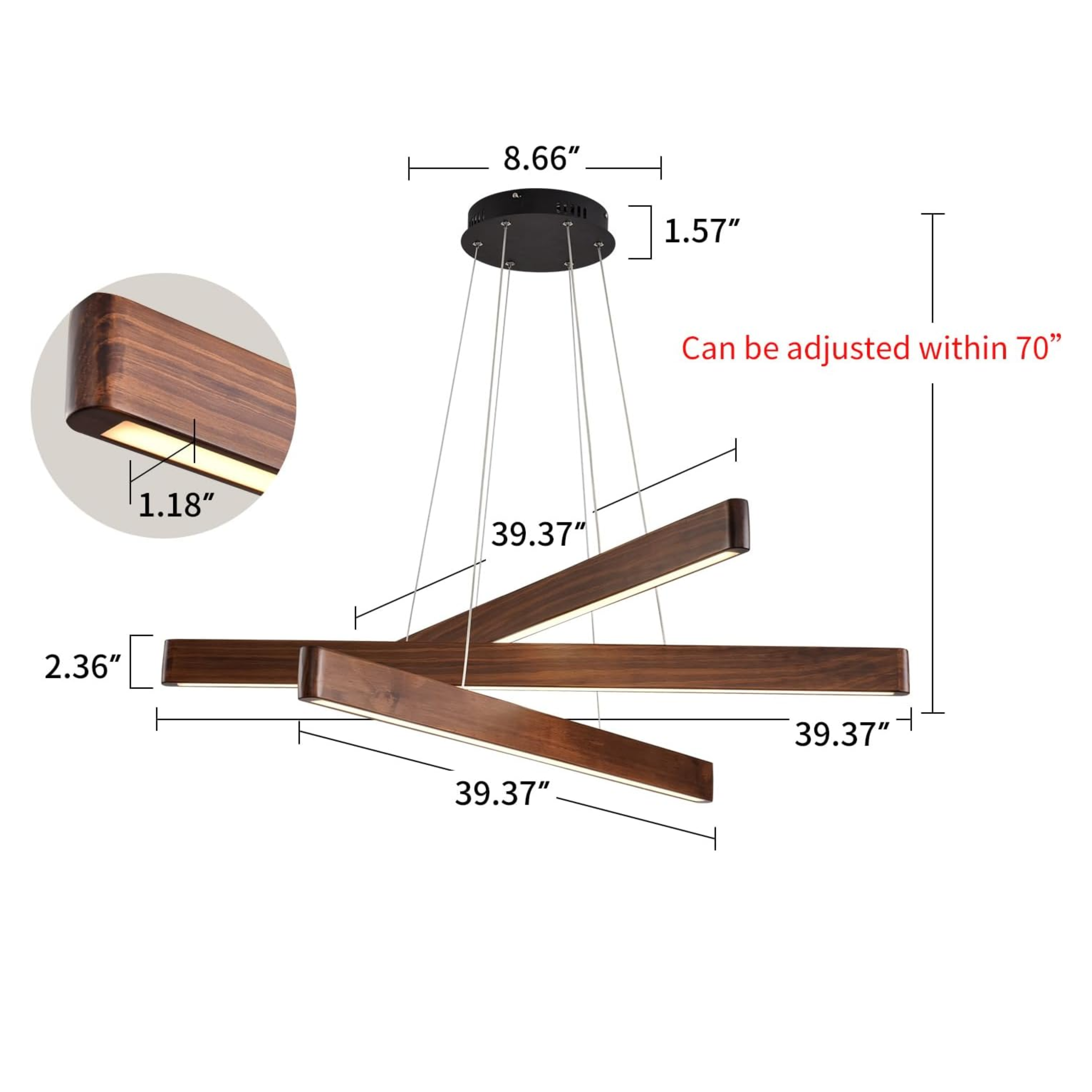 The Meridian Beam Chandelier