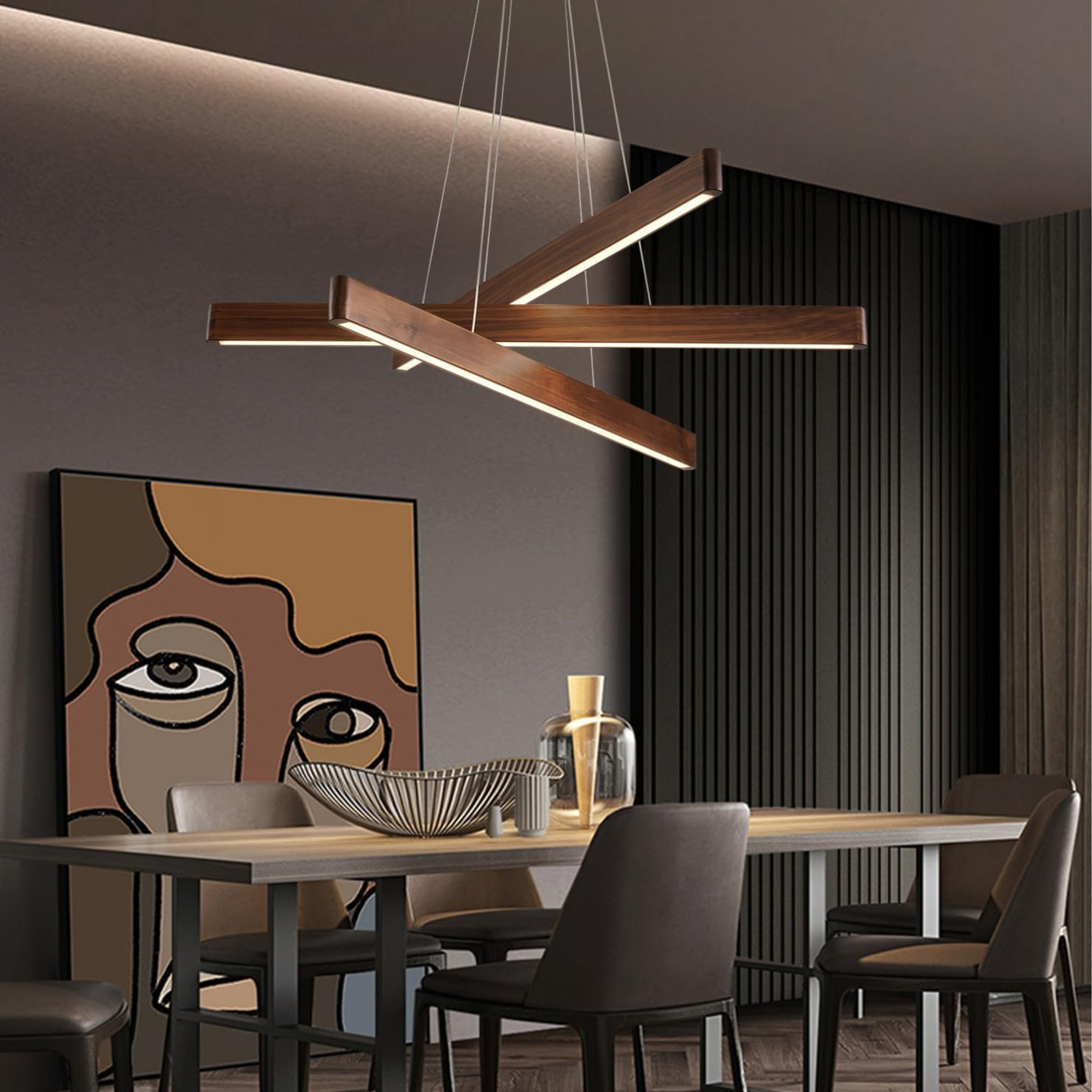 The Meridian Beam Chandelier